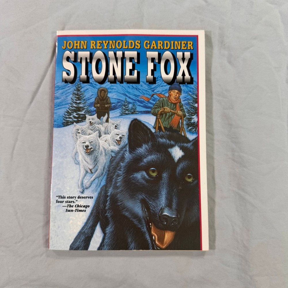 Stone Fox John Reynolds Gardiner Paperback Scholastic 1999 Marcia Sewall Illus